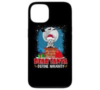 Dear Santa Define Naughty Lhasa Apso Dog Funny Christmas Carcasa para iPhone 13