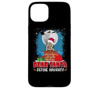 Dear Santa Define Naughty Old English Sheepdog Dog Christmas Carcasa para iPhone 15 Plus