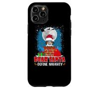 Dear Santa Define Naughty Papillon Dog Funny Christmas Carcasa para iPhone 11 Pro