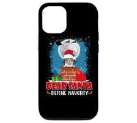Dear Santa Define Naughty Papillon Dog Funny Christmas Carcasa para iPhone 12/12 Pro