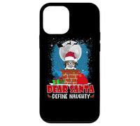 Dear Santa Define Naughty Papillon Dog Funny Christmas Carcasa para iPhone 12 Mini