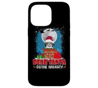 Dear Santa Define Naughty Papillon Dog Funny Christmas Carcasa para iPhone 14 Pro MAX