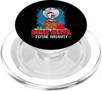 Dear Santa Define Naughty Pit Bull Dog Funny Christmas PopSockets PopGrip para MagSafe