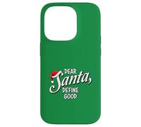 Dear Santa Define un Buen y Divertido diseño navideño Carcasa para iPhone 14 Pro