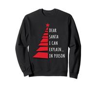 Dear Santa I Can Explain Christmas Funny Christmas Holiday Season Sudadera