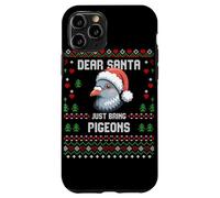 Dear Santa Pigeon Christmas Lover Suéter Feo de Navidad Carcasa para iPhone 11 Pro