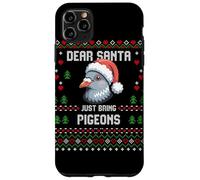Dear Santa Pigeon Christmas Lover Suéter Feo de Navidad Carcasa para iPhone 11 Pro MAX