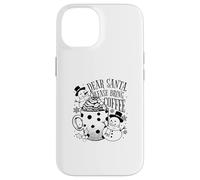Dear Santa Please Bring Coffee - Navidad Divertida Carcasa para iPhone 14