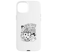 Dear Santa Please Bring Coffee - Navidad Divertida Carcasa para iPhone 15 Plus