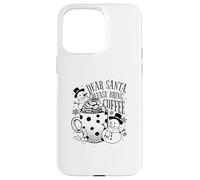 Dear Santa Please Bring Coffee - Navidad Divertida Carcasa para iPhone 15 Pro MAX
