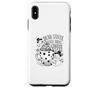 Dear Santa Please Bring Coffee - Navidad Divertida Carcasa para iPhone XS MAX