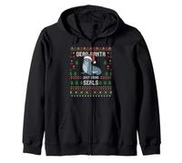 Dear Santa Seal Christmas Suéter Feo de Navidad Sudadera con Capucha