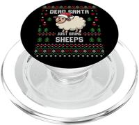 Dear Santa Sheep Christmas Ugly Christmas Sweater Sheeps Lover PopSockets PopGrip para MagSafe