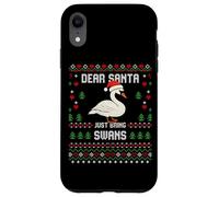 Dear Santa Swans Suéter Feo de Navidad Cisne de Navidad Carcasa para iPhone XR