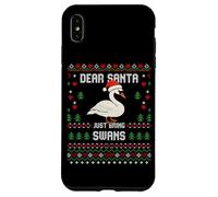 Dear Santa Swans Suéter Feo de Navidad Cisne de Navidad Carcasa para iPhone XS MAX