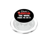 Dear Santa The Wine Made Me Do It Funny Christmas Xmas PopSockets PopGrip para MagSafe