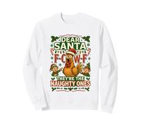 Dear Santa They Are The Naughty Ones Fcawf Christmas Funny Sudadera