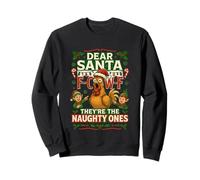 Dear Santa They Are The Naughty Ones Fcawf Christmas Funny Sudadera
