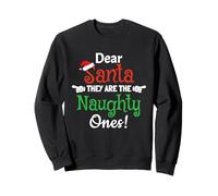 Dear Santa They The Naughty Ones Family Christmas Pijamas Sudadera