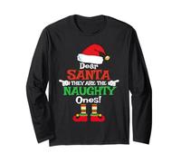 Dear Santa They The Naughty Ones - Pijama de Navidad Manga Larga