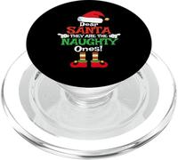 Dear Santa They The Naughty Ones - Pijama de Navidad PopSockets PopGrip para MagSafe