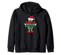 Dear Santa They The Naughty Ones - Pijama de Navidad Sudadera con Capucha