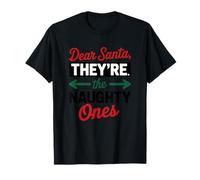 Dear Santa They The Ones Christmas Humor Holiday Camiseta