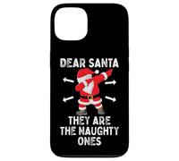 Dear Santa They're The Naughty Ones Cool Christmas Quotes Carcasa para iPhone 13