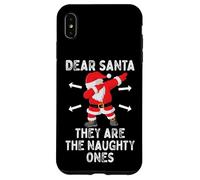 Dear Santa They're The Naughty Ones Cool Christmas Quotes Carcasa para iPhone XS MAX
