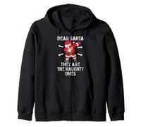 Dear Santa They're The Naughty Ones Cool Christmas Quotes Sudadera con Capucha