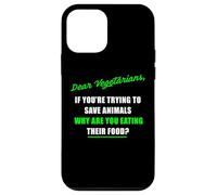 Dear Vegetarians, Why Are You Eating Animal’s Food Humor Carcasa para iPhone 12 mini