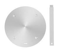 DEARBAG Adaptador de Inducción de 20cm, Difusor de Calor de Acero Inoxidable Con Mango, Disco Convertidor para Placa de Inducción/Gas, Placa de Difusión de Calor