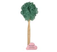 dearcloud Cepillo de lufa de purificación diaria XL, exfoliante corporal con mango largo para ducha, limpiador de ducha para cuerpo (salvia)