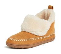 Dearfoams Alpine by Women's Moritz Bootie, Botas Cortas al Tobillo Mujer, Whiskey, Small