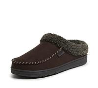 Dearfoams Brendan Indoor/Outdoor Breathable Memory Foam Clog House Shoe with Widths, Pantuflas Hombre, marrón, 8/9 UK Wide