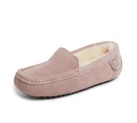 Dearfoams Fireside Mel Shearling mocasines resistentes al agua para mujer, rosa (Rosado (Dusty Pink)), 40 EU