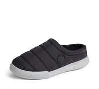 Dearfoams Kendra Sport Lounge Memory Foam Clog, Pantuflas Mujer, Nailon sólido Negro, X-Large