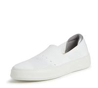 Dearfoams Lightweight Comfort Walking Sophie Slip-on Sneaker, Zapatillas Mujer, Blanco Opaco, 41.5 EU