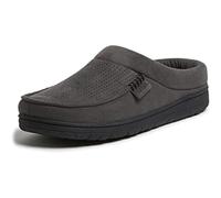 Dearfoams Men's Indoor/Outdoor Breathable Memory Foam Clog with Whipstich Offered in Wide Widths Slipper, Pavement, 6/7 UK