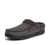 Dearfoams Men's Indoor/Outdoor Breathable Memory Foam Clog with Whipstich Offered in Wide Widths Slipper, Pavement, Large