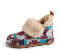 Dearfoams Moritz - Pantuflas peludas para interiores y exteriores para mujer, Cabernet, 41 EU