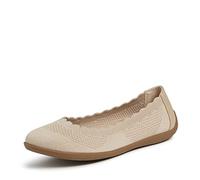 Dearfoams Original Comfort Misty Flat, Zapatos Tipo Ballet Mujer, Beige, 39 EU