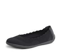 Dearfoams Original Comfort Misty Flat, Zapatos Tipo Ballet Mujer, Black, 38.5 EU