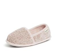 Dearfoams Pantuflas de chenilla de línea A para mujer, rosa (Rosado (Dusty Pink)), Small