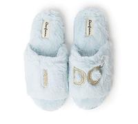 Dearfoams - Pantuflas de novia tipo abierto «I Do / I Do Crew», suaves con espuma viscoelástica, para bodas y despedidas de soltera, Medium
