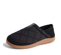 Dearfoams River Nylon Closed Back Indoor/Outdoor Memory Foam Energy Return Slipper, Pantuflas Hombre, Black, Small