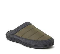 Dearfoams Ryan Quilted Nylon Clog, Pantuflas Mujer, Loden, Small