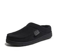 Dearfoams80302 - Zueco de microgamuza Perforado Mujer, Marrón (Negro), M Regular US