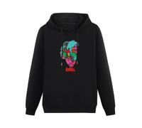 DearIrean Forever Changes Love Psychedelic Hoody Unisex Ptinted Hoodies Long Sleeve Men's Hooded with Pocket Black M