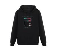 DearIrean Periphery Personality Hoody Unisex Ptinted Hoodies Long Sleeve Men's Hooded with Pocket Black XXL